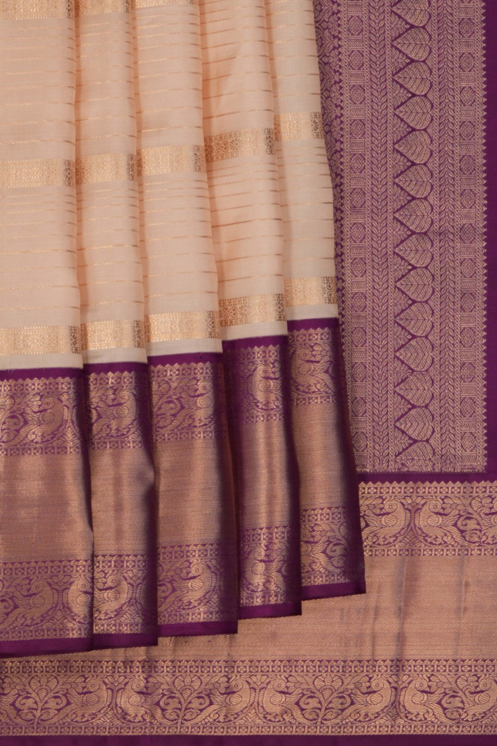 Image of South Silk Classy Beige Saree